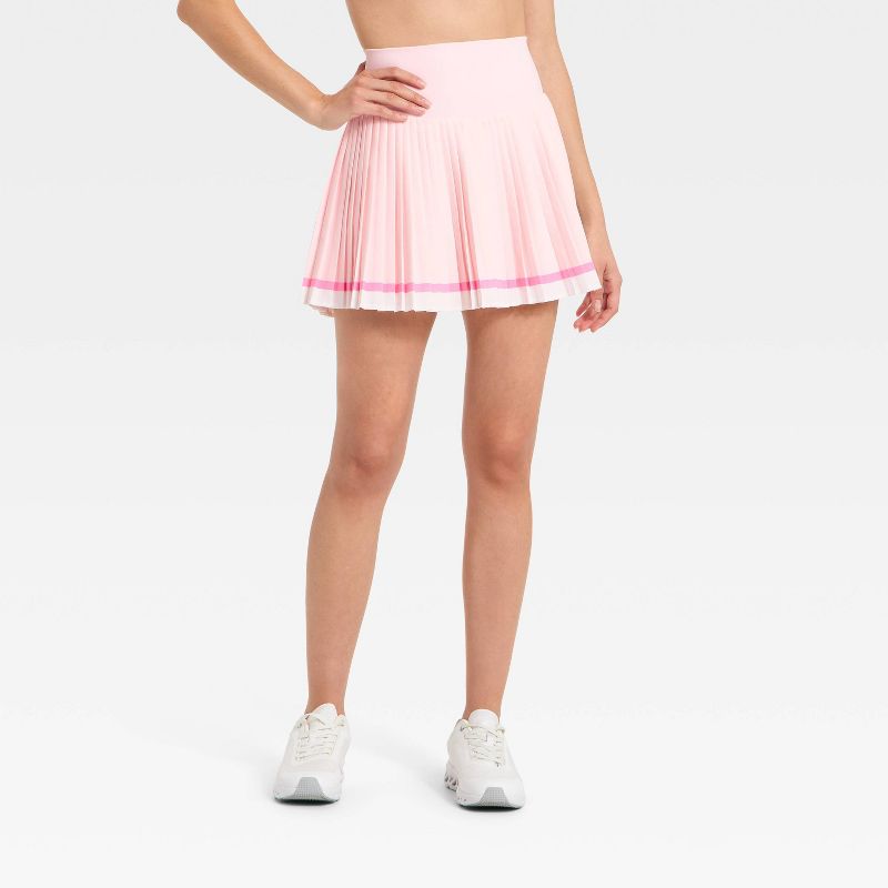 Women's Woven High-Rise Pleated Skort - All In Motion™ Light Pink M