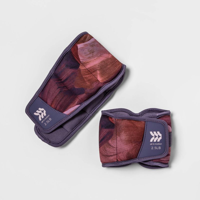 Ankle Weights Anti-microbial 2.5lbs 2pc - All In Motion™: Neoprene, Leg Training