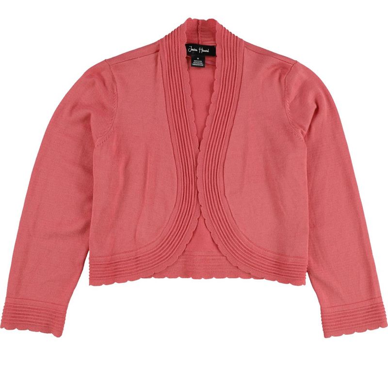 Jessica Howard Womens Cropped Cardigan Sweater, ltpaspink, Medium