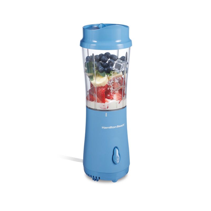 Hamilton Beach Personal Blender with Travel Lid Tranquil Blue 51172