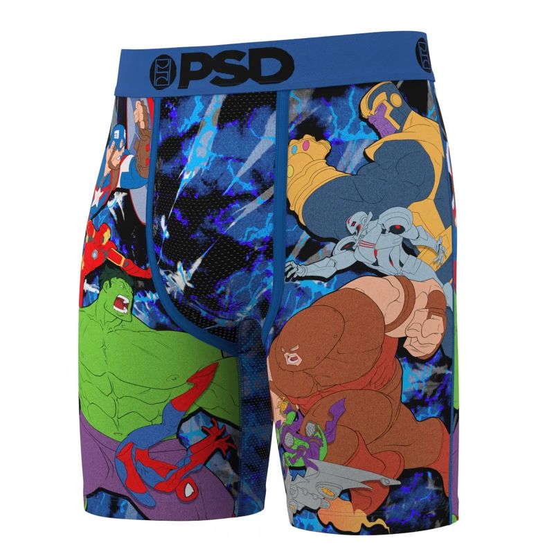 Mens Marvel Face Off PSD Boxer Briefs - Medium (32-34)