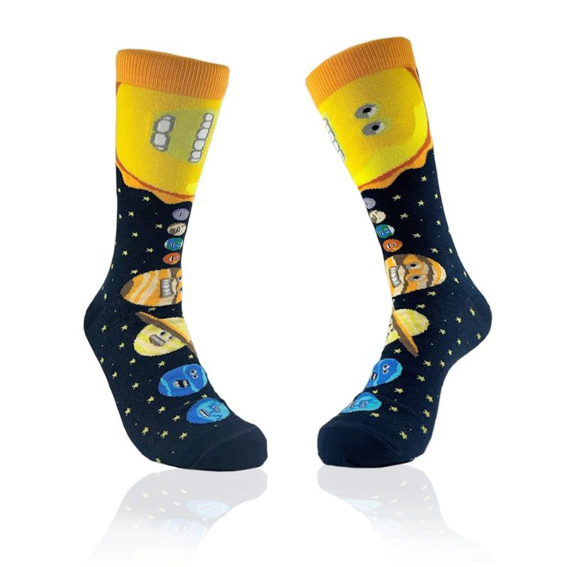 Solar System Planets Socks from Sock Panda (Men's Sizes, Adult Large)
