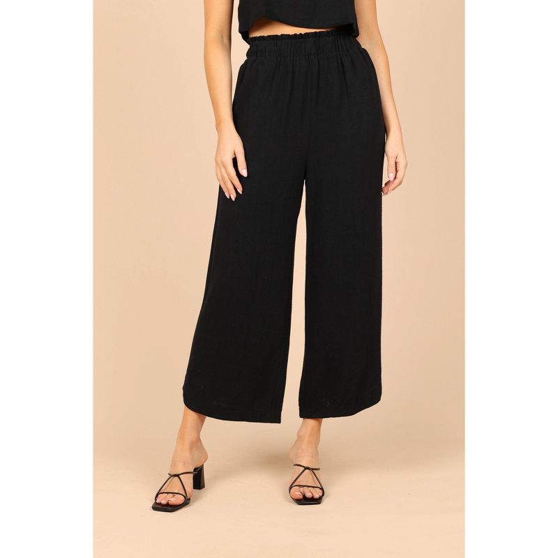 Petal and Pup Womens Eleanor High Waisted Pants - Black S