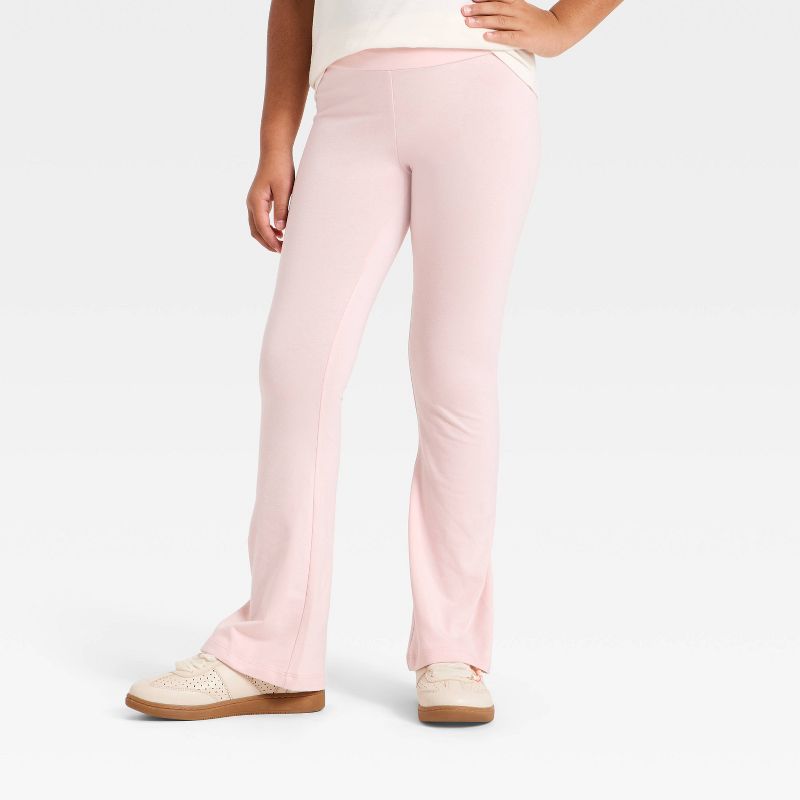 Girls' Flare Leggings - Cat & Jack™ Pink S