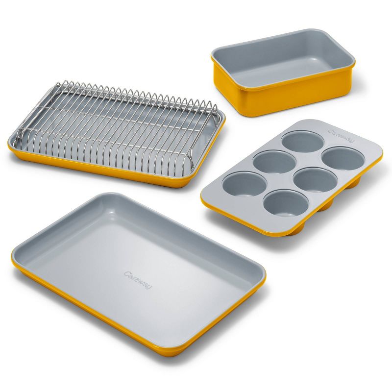 Caraway Home Ceramic Nonstick Mini Bakeware Set Marigold