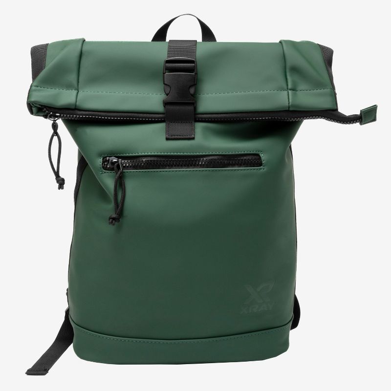X RAY Waterproof Expandable Roll Top Backpack DARK OLIVE