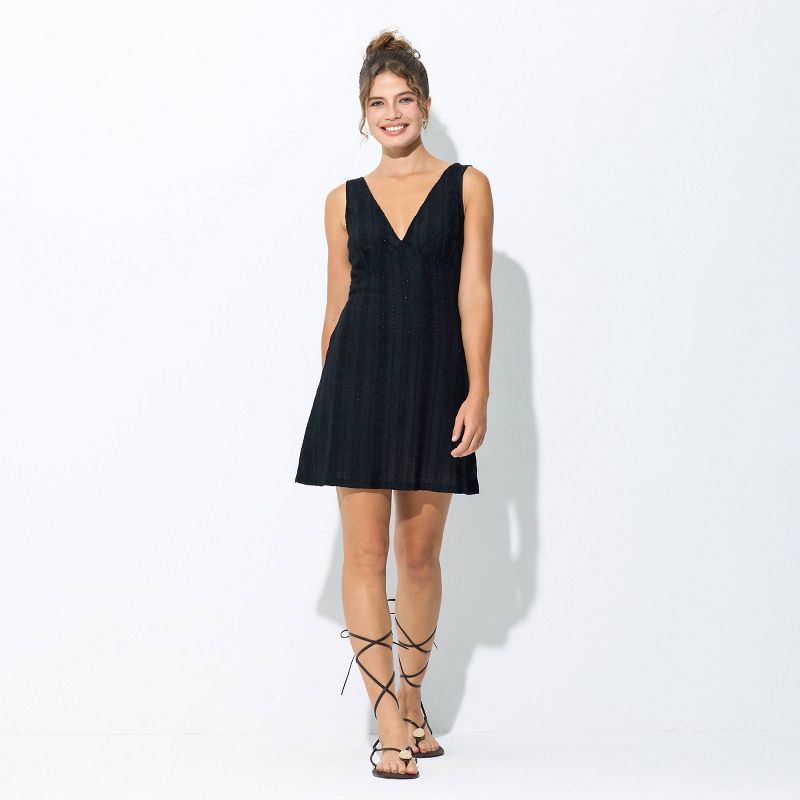 Women's Sleeveless Mini Dress - Wild Fable™ Black L