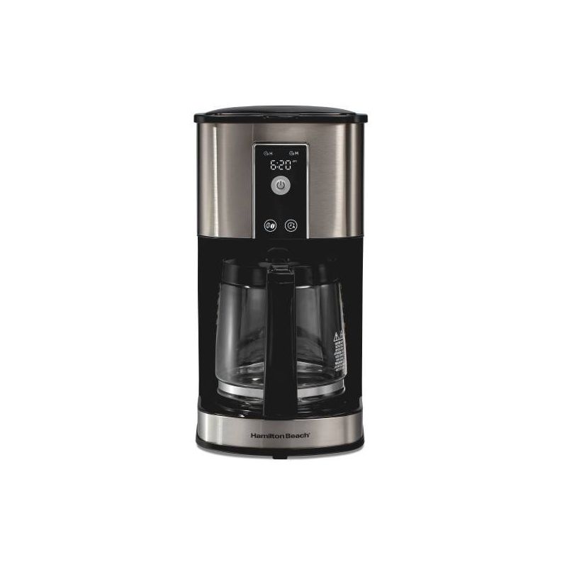 Hamilton Beach 12Cup Programmable Hot & Iced Coffee Maker 49620: Electric Drip Machine, 950W, Dishwasher-Safe Parts