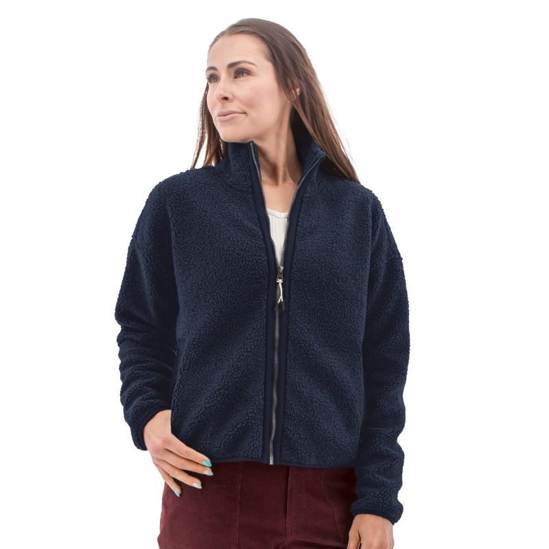 Aventura Clothing Women's Stratus Recycled Fleece Jacket - Sky Captain, Size X Small