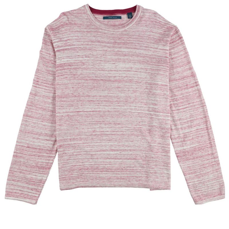 Perry Ellis Mens Space-Dyed Pullover Sweater, redoverflw, Medium