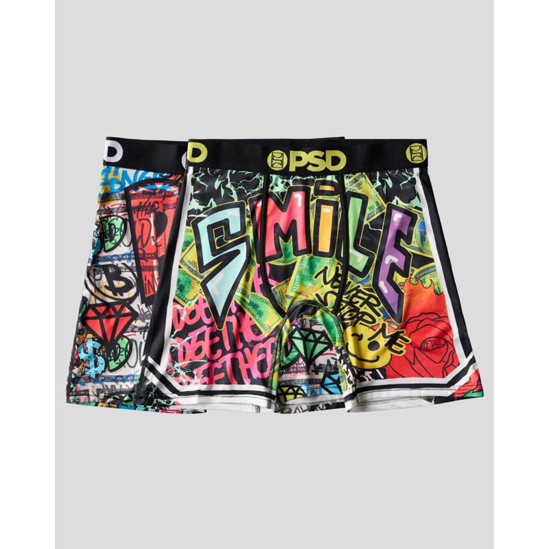 PSD Men's Graffiti Smile Print Briefs - M
