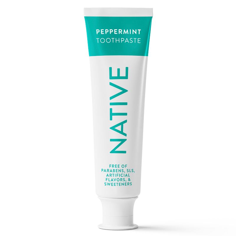 Native Premium Whitening Wild Mint & Peppermint Oil Fluoride Free Toothpaste - 4.1 oz