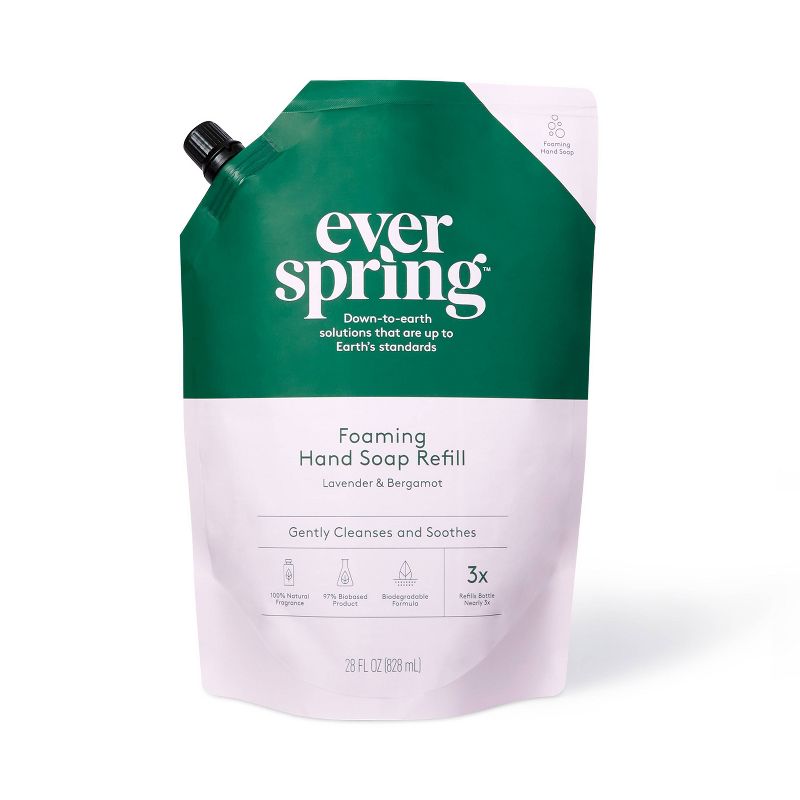 Foam Hand Soap Refill - Lavender & Bergamot - 28 fl oz - Everspring™