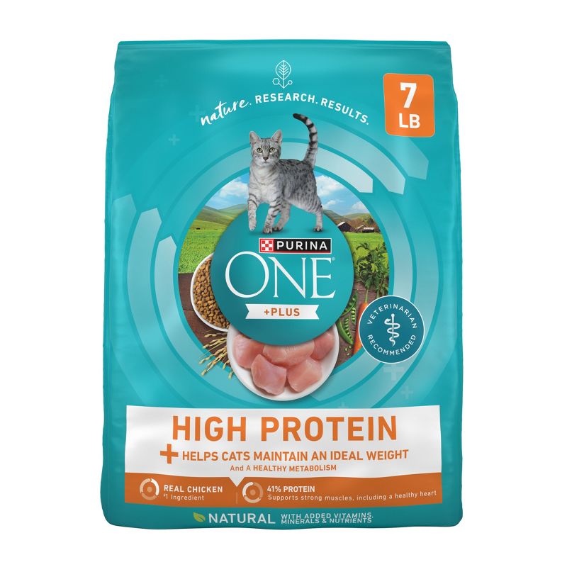 Purina ONE Ideal Healthy Weight High Protein Natural Chicken Flavor Dry Cat Food - 7lbs