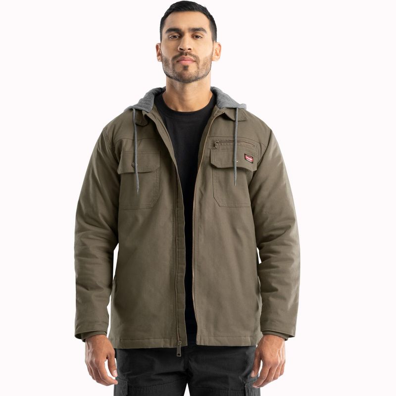 Wrangler Workwear Men's Quilted Hooded Jacket