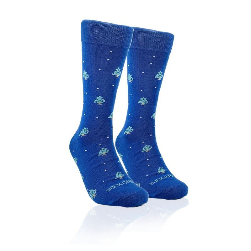 Pine Tree Pattern Socks from the Sock Panda (Men's Sizes, Adult Large) - Great for Christmas Time