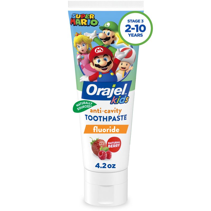 Orajel Kids' Super Mario Fluoride Toothpaste - 4.2oz