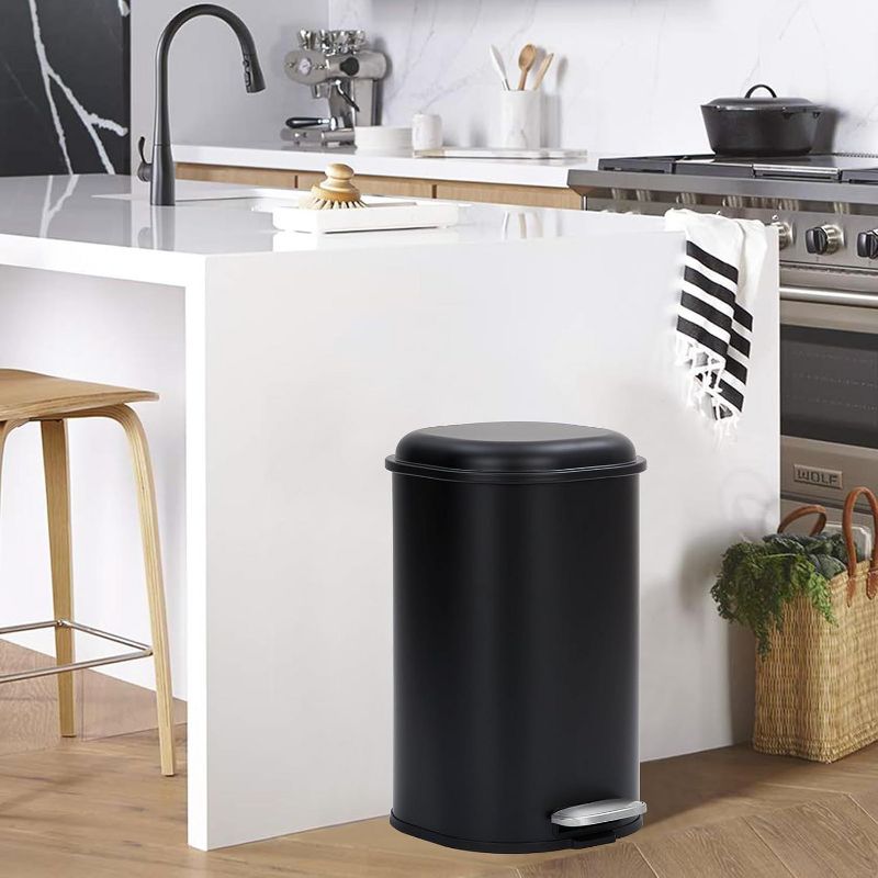 8 Gallon (30L) Stainless Steel Step-On Trash Can