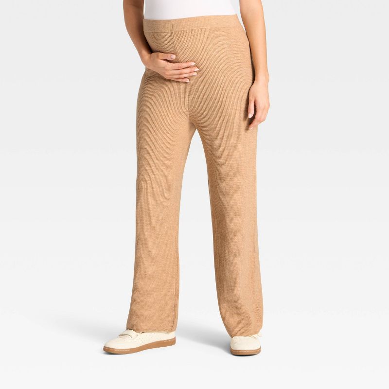 Straight Maternity Pull-On Pants - Isabel Maternity by Ingrid & Isabel™ Tan XL