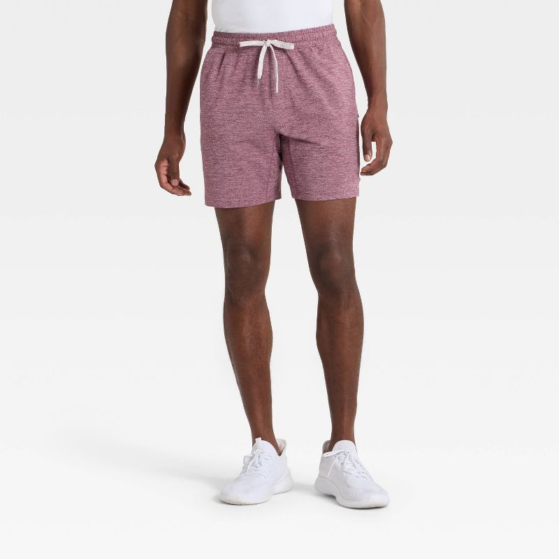 Men's Soft Stretch Shorts 7" - All In Motion™ Burgundy XL