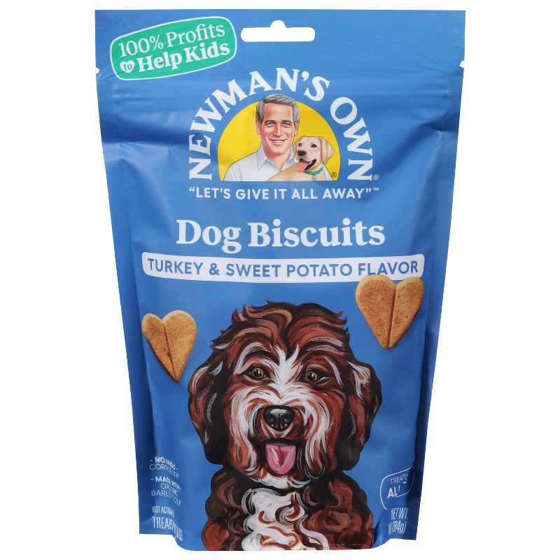 Newman's Own Turkey & Sweet Potato Biscuits Dog Treat - 10oz