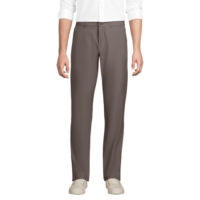 Lands' End Men's Slim Fit Performance Pant - 40x30 - Mushroom