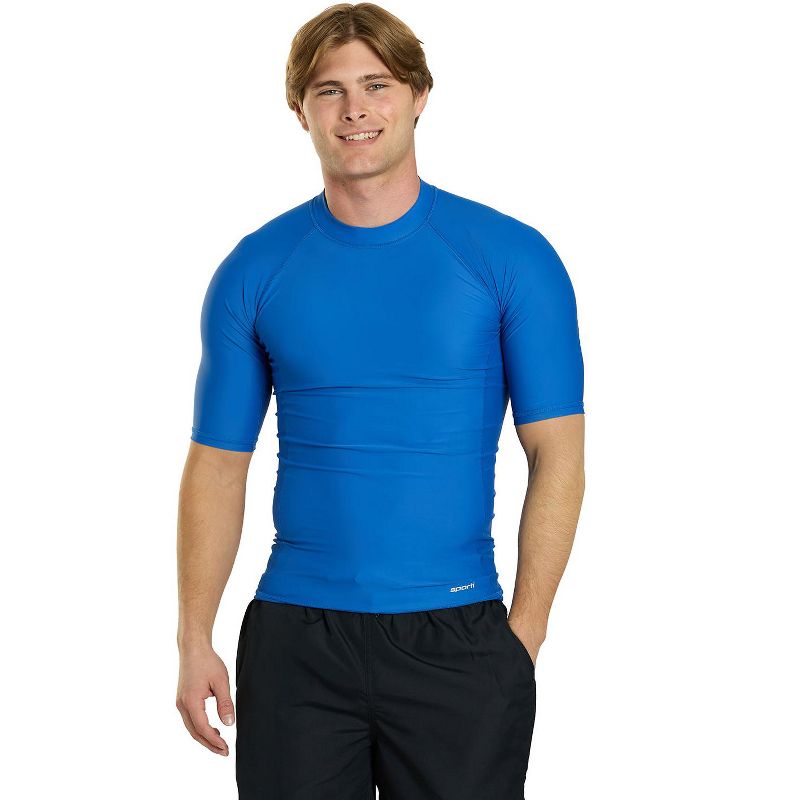 Sporti Men's S/S UPF 50+ Sport Fit Rash Guard