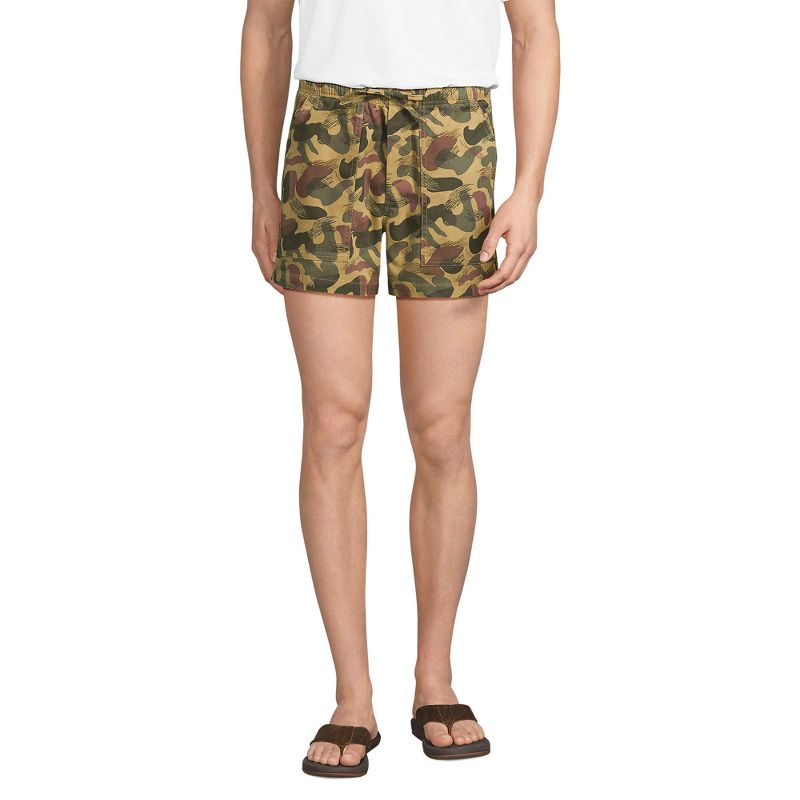 Lands' End Men's Knockabout Fatigue Short - Large - Prairie Sand Painterly Camo