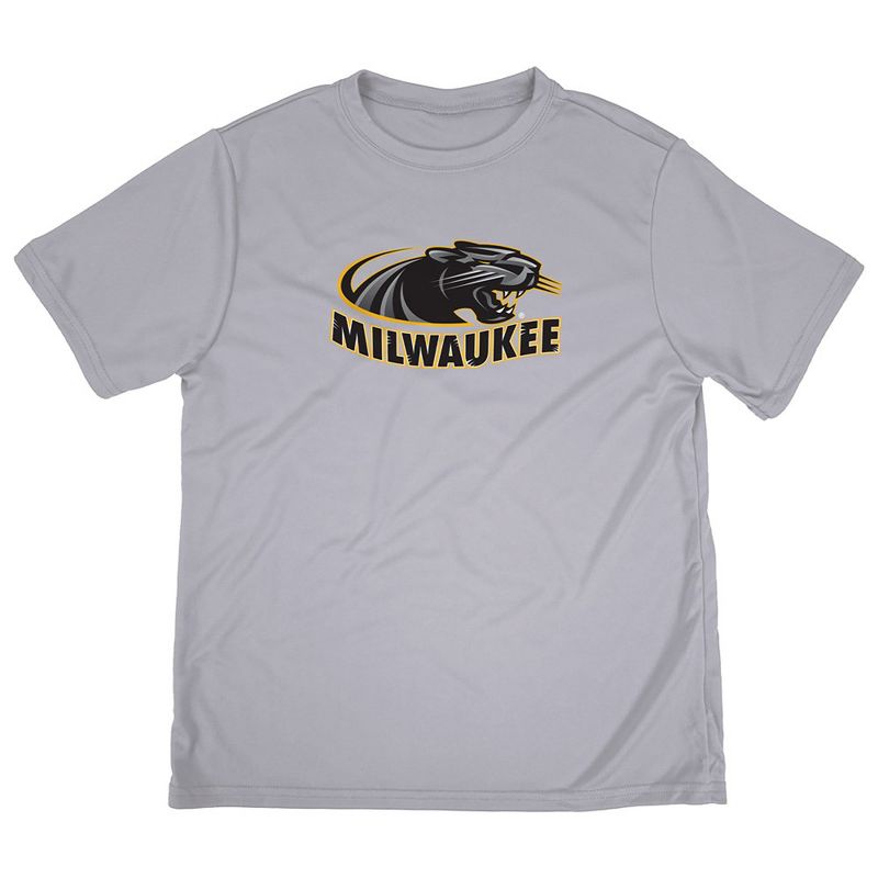 Boys' University of Wisconsin-Milwaukee Sport T-Shirt Primary Logo Athletic Heather X Small
