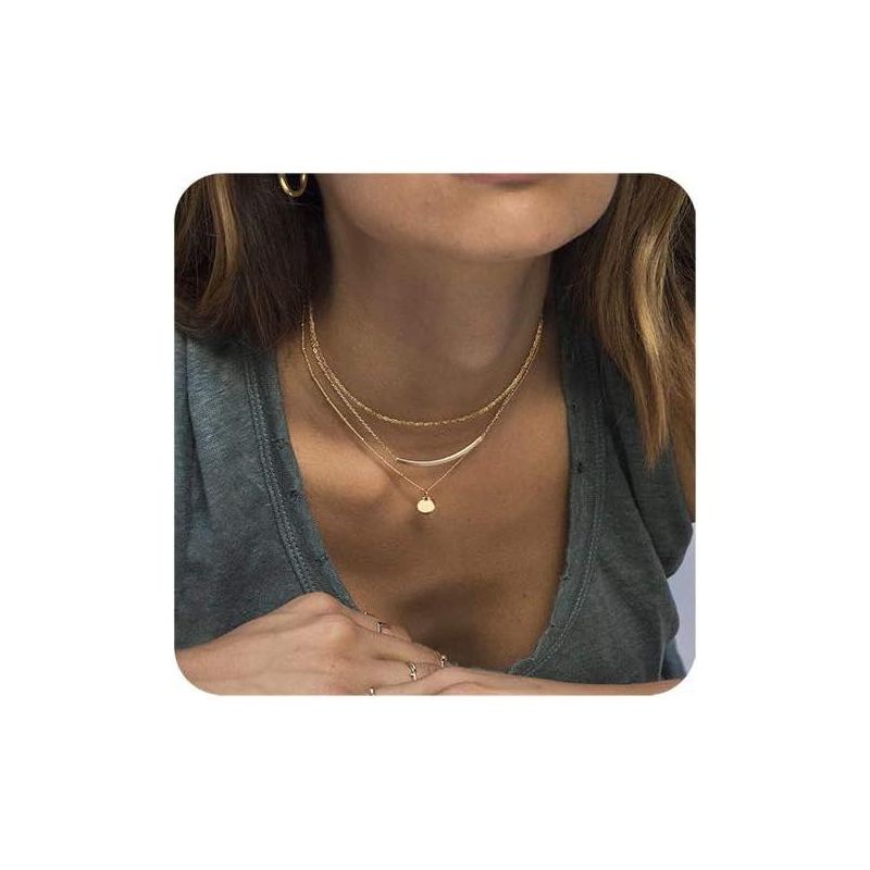 Summit Adventure Layered Gold Choker Set – Handmade Coin & Pearl Pendant Necklaces for Women