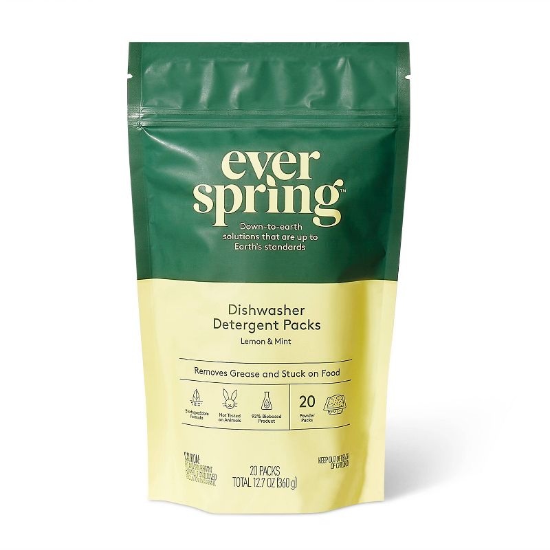 Lemon & Mint Auto Dish - 12.7oz/20ct - Everspring™