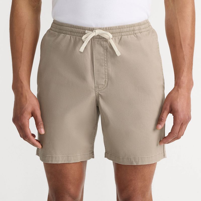 Lands' End Men's 7" Deck Short - Small - Khaki
