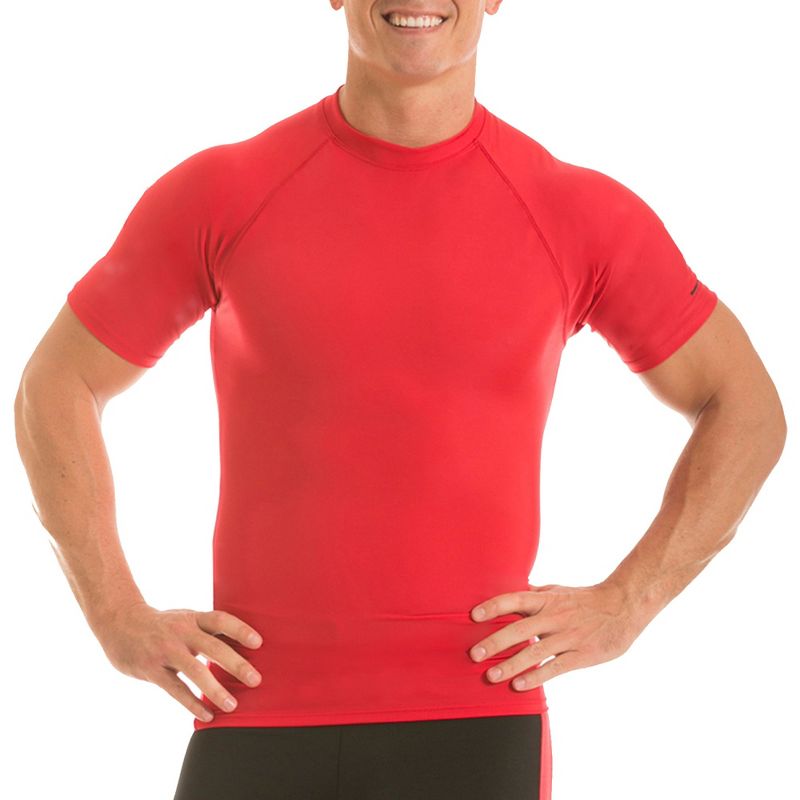Insta Slim Activewear Raglan Short Sleeve Crewneck MA2019 Red Size L