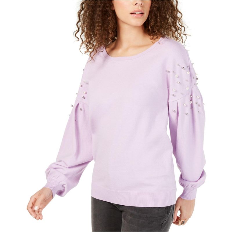 I.N.C International Concepts Womens Embellished Pullover Sweater, mediumred, Medium