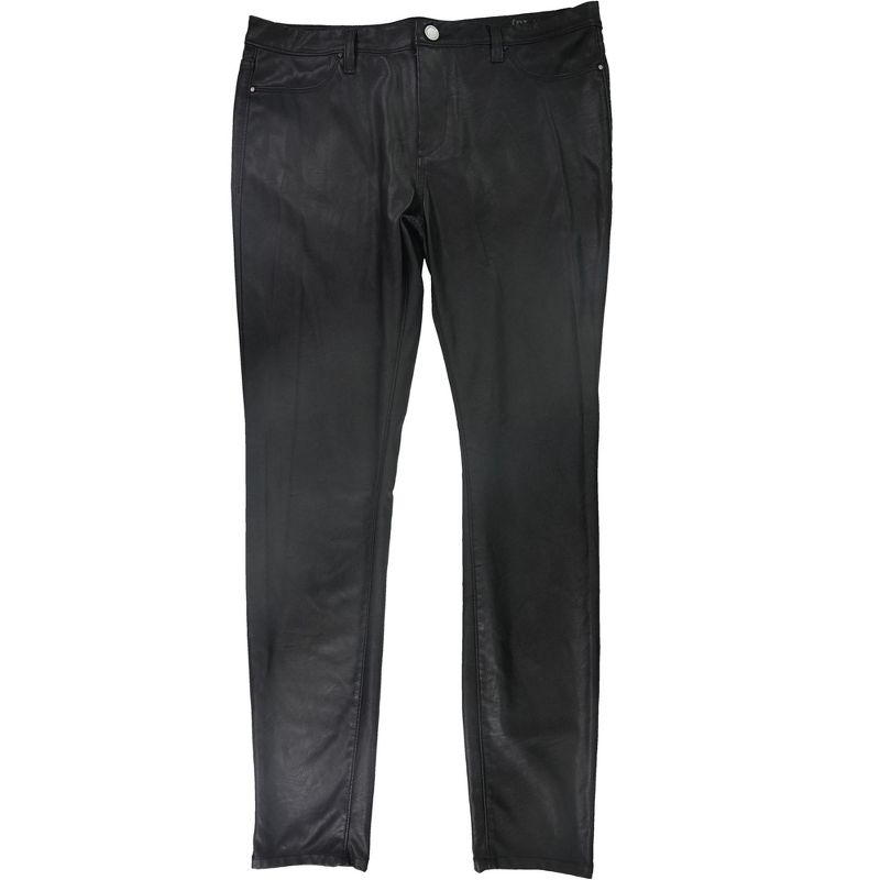 [BLANKNYC] Womens Super Skinny Faux Leather Casual Trouser Pants, sprayon, 32