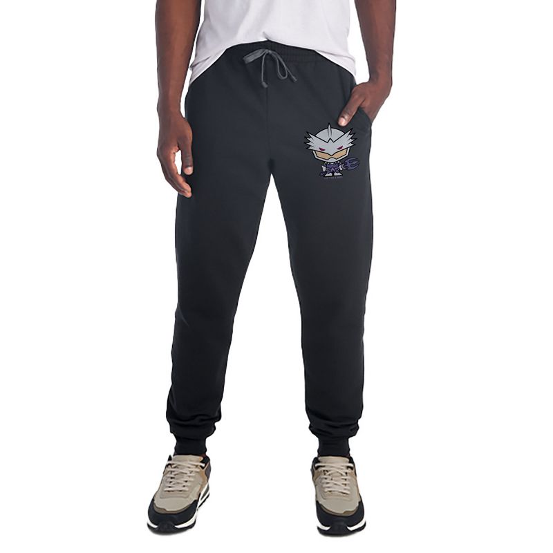 Aquaman Movie Ocean Master Chibi Character Unisex Jogger Sweatpants with Pockets for Men and Women Black Large