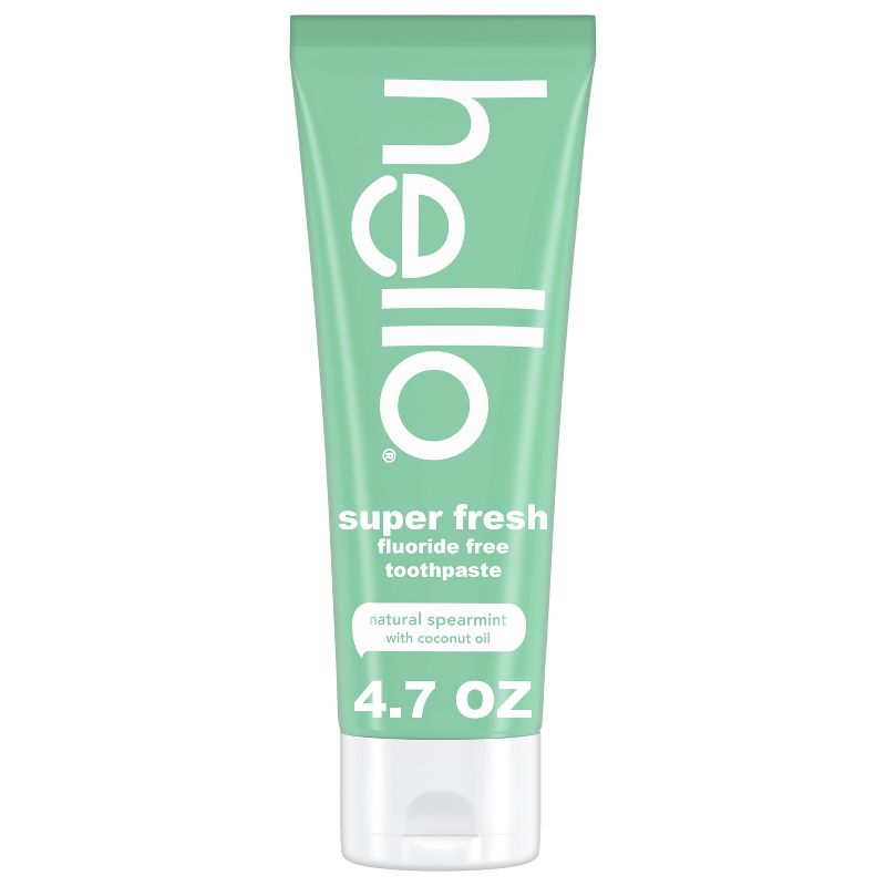 hello Super Fresh Fluoride Free Toothpaste - Natural Spearmint - 4.7oz