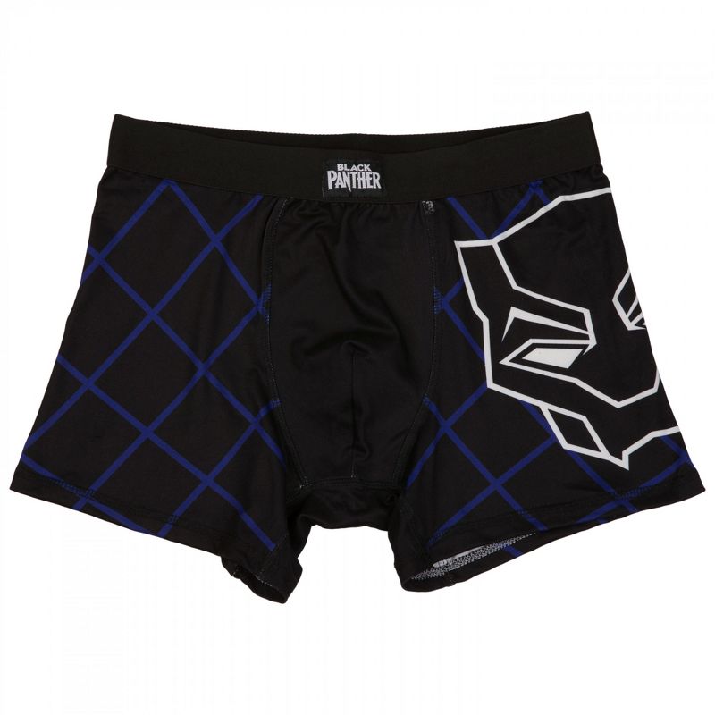 Mens Marvel Black Panther Symbol Underwear Boxer Briefs - Medium (32-34)