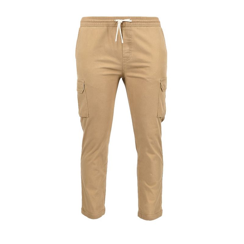 Burnside Men's Stonewash Stretch Cargo Pants | Mushroom Small