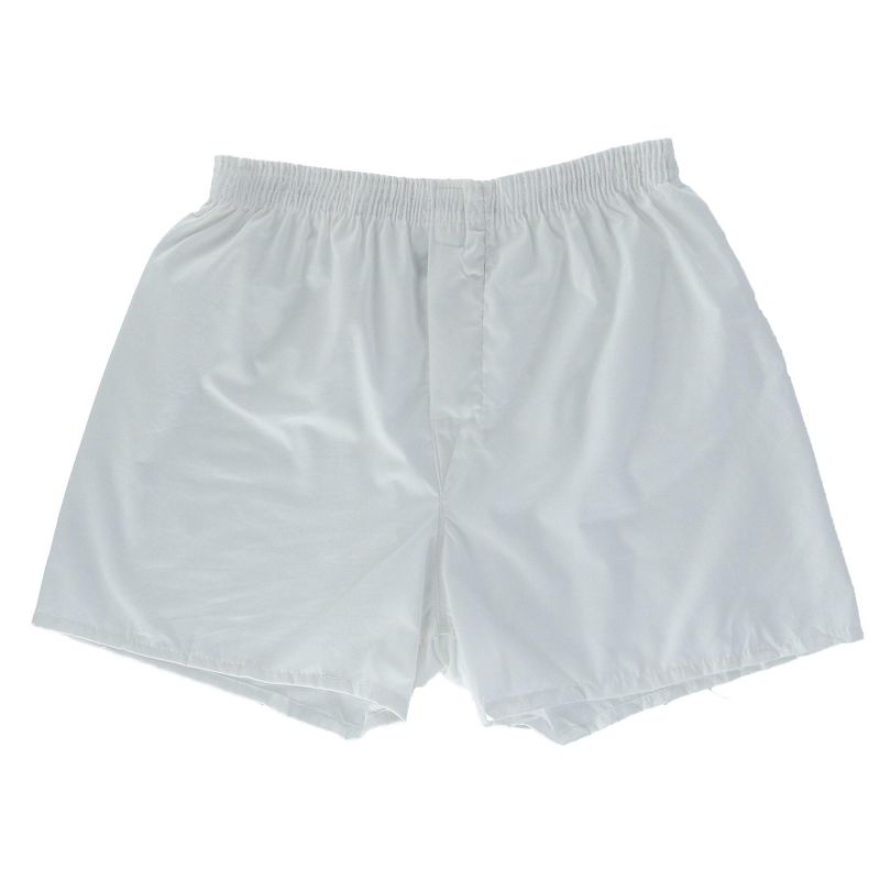 Fruit of the Loom Men's White Boxer Shorts Underwear (5 Pair Pack), Small, White