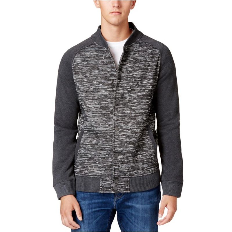 Ring Of Fire Mens Fleece Bomber Jacket, blackstorm, Medium
