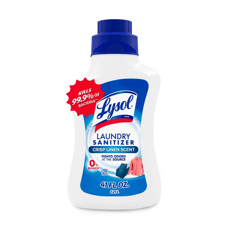 Lysol Crisp Linen Scented Laundry Sanitizer - 41 fl oz